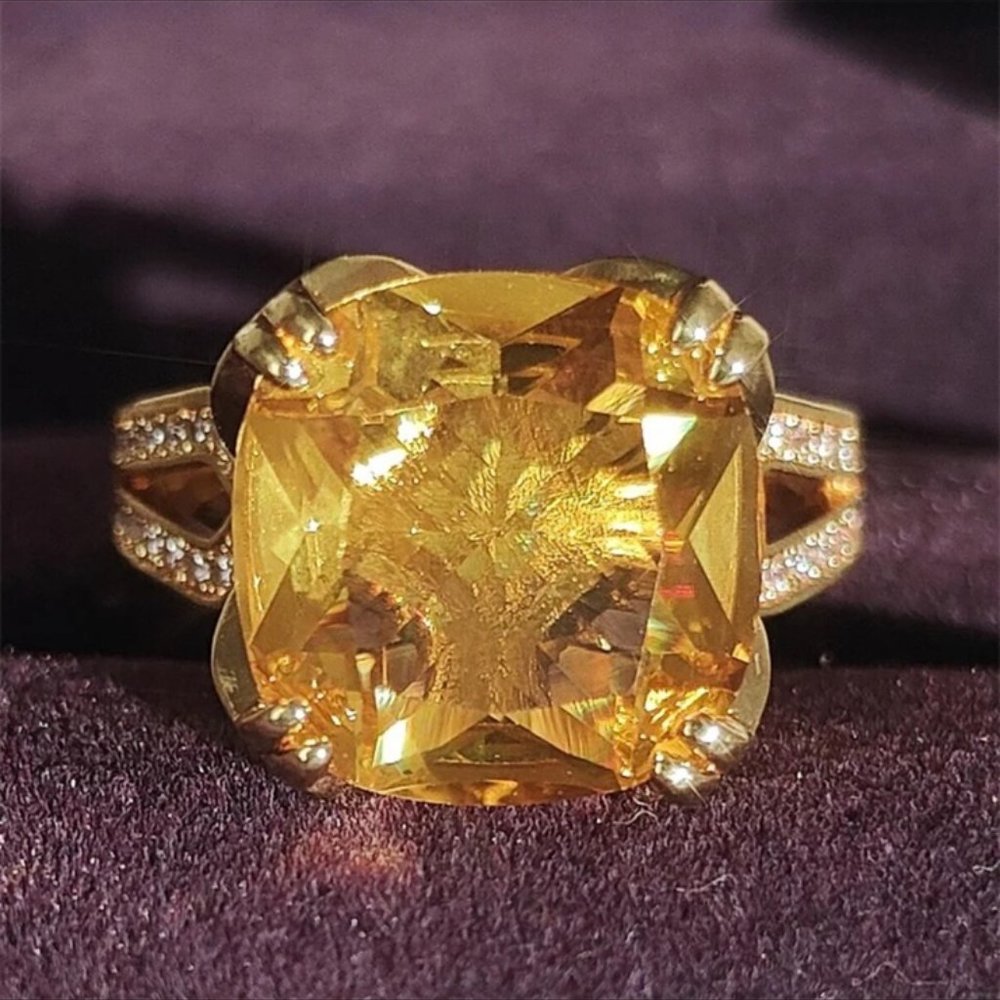 NEW HALO ENGAGEMENT S925 STERLING SILVER DIAMOND RING, CUTE RING, SHINY RING. - Picture 6 of 8